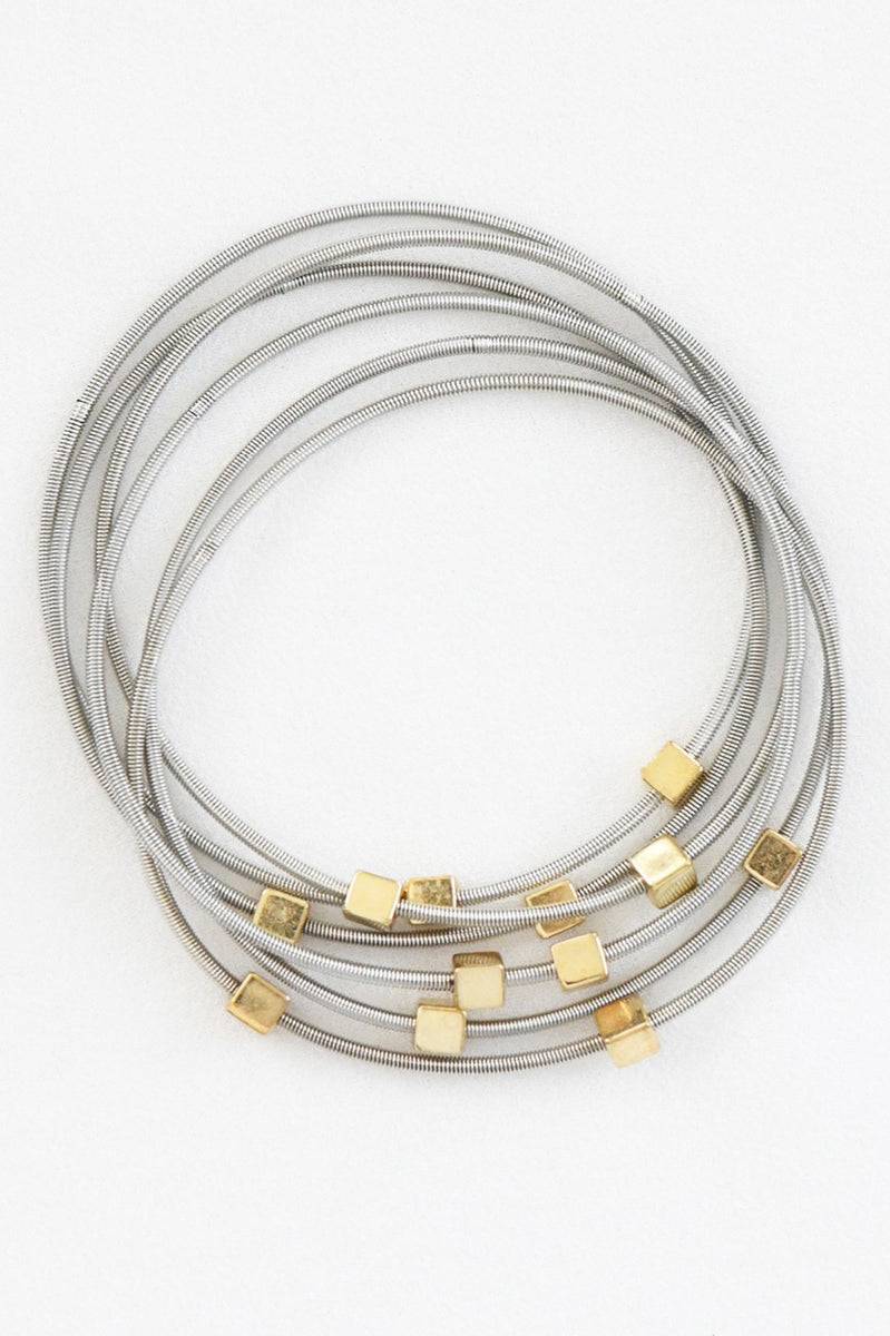 Stretchy Layered Guitar String Bracelet Set Magnolia Trading Post
