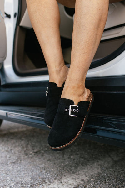 CORKYS Day Dream Black Faux Suede