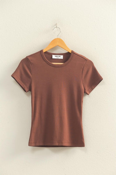 Mineral Wash Classic Tee Cocoa