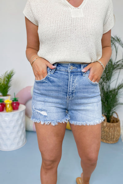 RISEN Palm Springs Denim Shorts