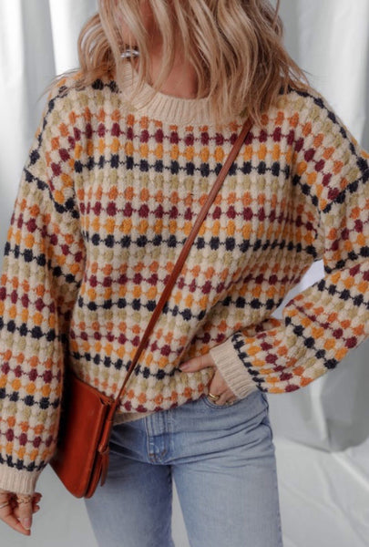 Harvest Dot Pattern Sweater