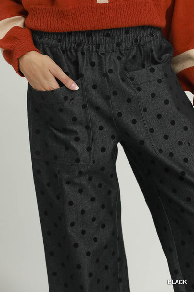 UMGEE Sutton Polka Dot Pant Black Mix