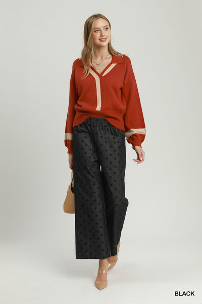 UMGEE Sutton Polka Dot Pant Black Mix