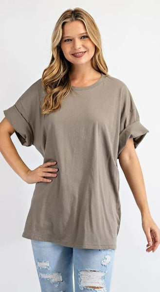 Favorite Cotton Boyfriend Tee Olive