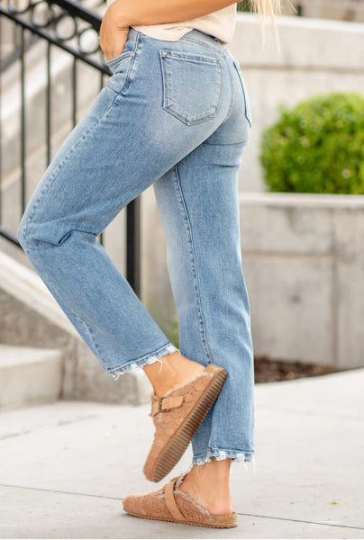 KanCan Naomi Wide Leg Straight Jean