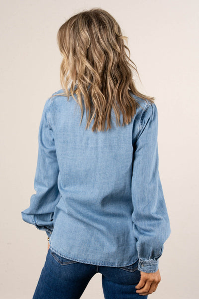 RISEN Denim Button Down Shirt