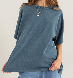 Best Boyfriend Oversized Tee Teal