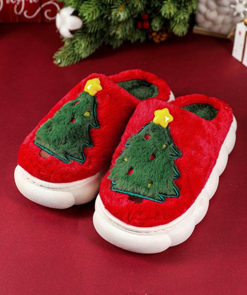 Christmas Tree Slippers