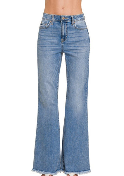 Zenana Medium Wash Flare Jean