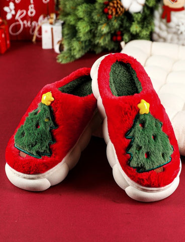 Christmas Tree Slippers