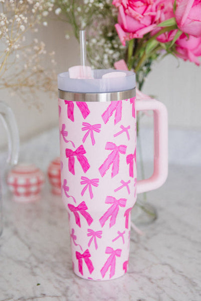 Bow Print 40oz Stainless Tumbler