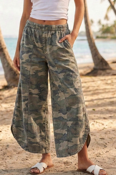 Tulip Hem Camo Pant