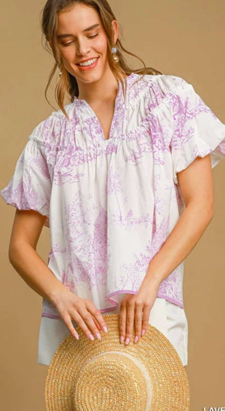 UMGEE Toile Lavender Top