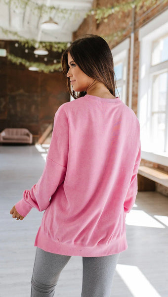Reese Sweatshirt Pullover Vintage Pink
