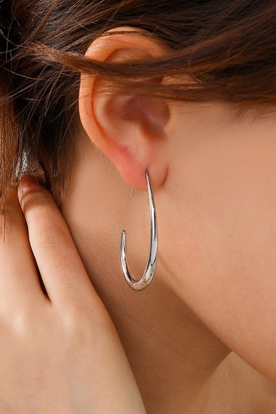 18K S.S. Hoop Earring