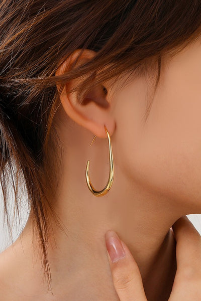 18K S.S. Hoop Earring