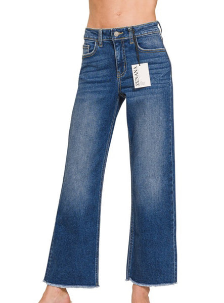 Zenana Dakota Straight Leg Dark Wash Jean