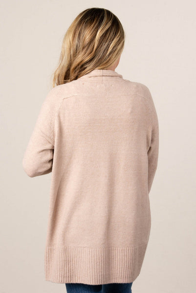 Essential Soft Sweater Cardigan Oatmeal