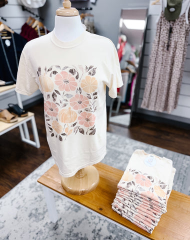 Comfort Colors Ivory Boho Fall Tee