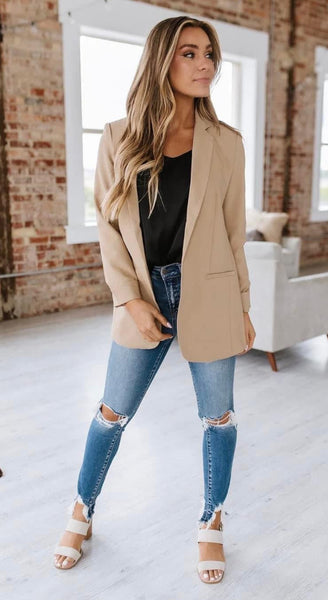 Classic Blazer Taupe