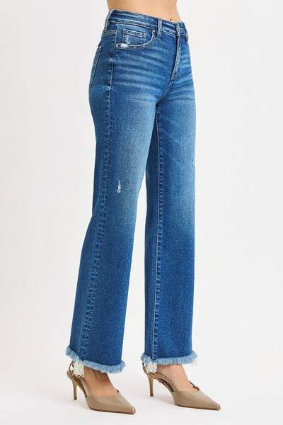 RISEN Tummy Control Straight Ankle Jean