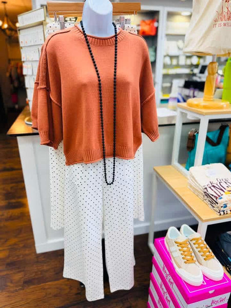 Ivory & Black Polka Dot Pant