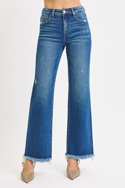 RISEN Tummy Control Straight Ankle Jean