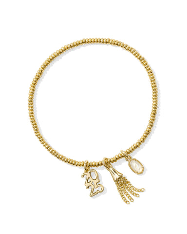 KS 2025 GRADUATION STRETCH BRACELET GOLD