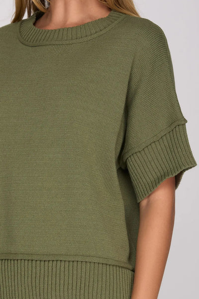 Olive Solid Favorite Sweater