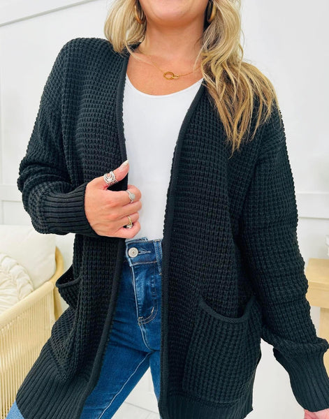 Cooler Days Cardigan Black