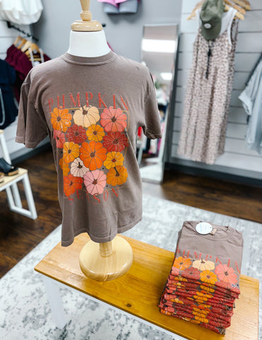 Comfort Colors Espresso Pumpkin Season Tee