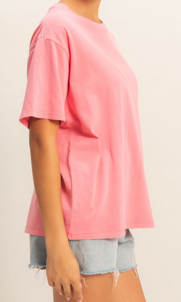 Classic Cotton Crew Tee Taffy Pink