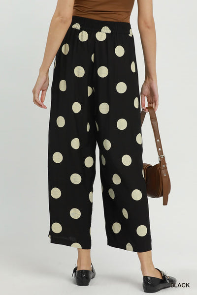 UMGEE Ashley Polka Dot Pant Black