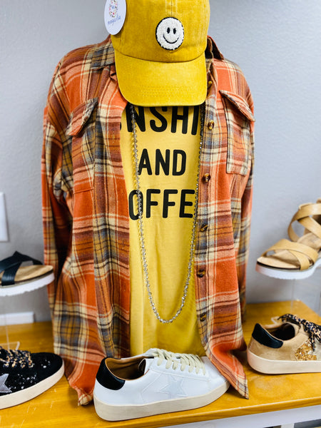 Comfort Colors Sunshine and Coffee Tee