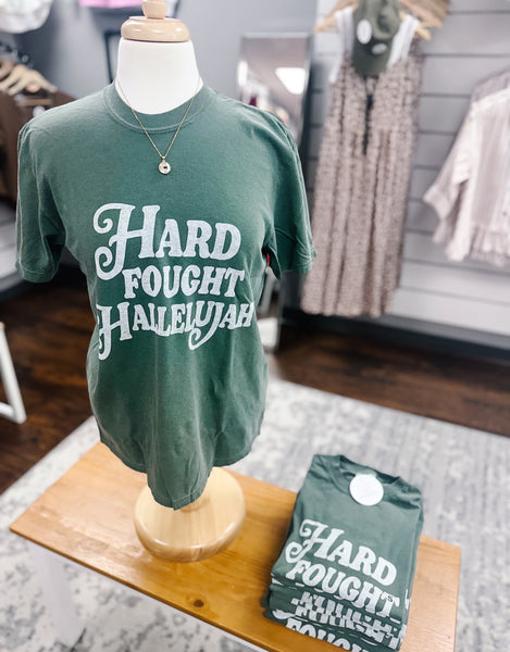 Comfort Colors Hard Fought Hallelujah