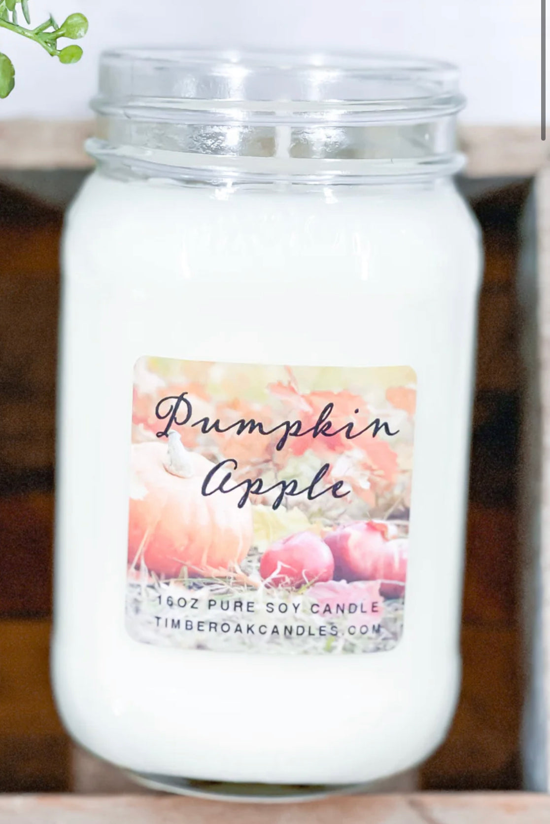 Pumpkin Apple 16oz Mason Jar Soy Candles