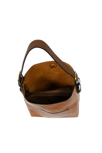 2 PC Joy Susan Classic Hobo Handbag Set Hazelnut