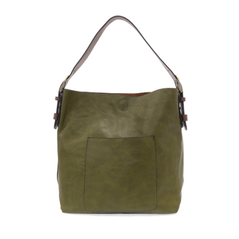 2 PC Joy Susan Classic Hobo Handbag Set Olive Brine