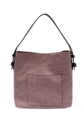 2 PC Joy Susan Classic Hobo Handbag Set Soft Berry