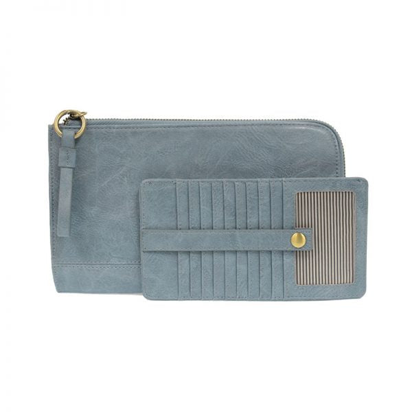 2 PC Karina Convertible Wristlet & Wallet Set Chambray