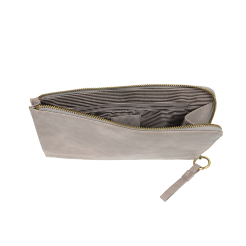 2 PC Karina Convertible Wristlet & Wallet Set Grey