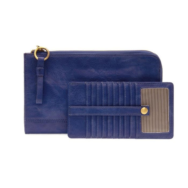 2 PC Karina Convertible Wristlet & Wallet Set Monaco Blue