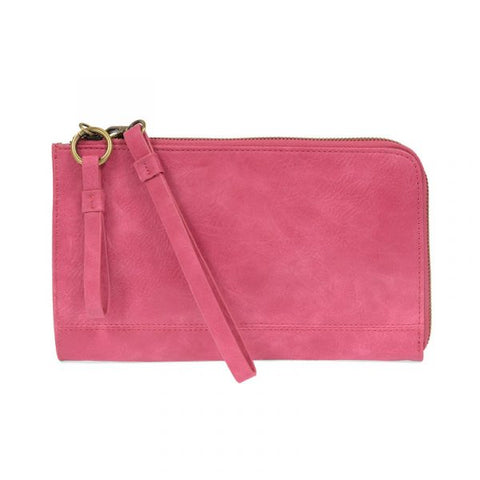 2 PC Karina Convertible Wristlet & Wallet Set Vivid Pink