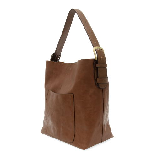 2 PC Joy Susan Classic Hobo Handbag Set Walnut