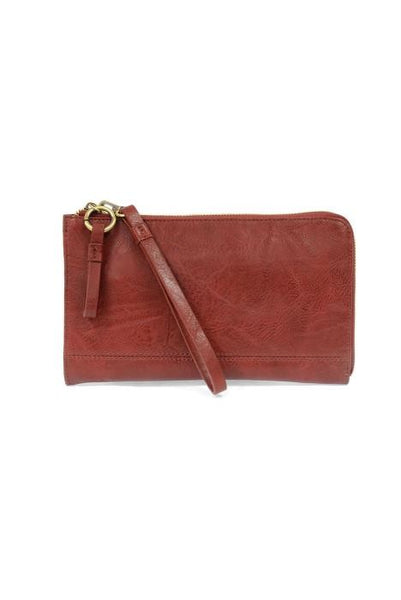 2 PC Karina Convertible Wristlet & Wallet Set Cranberry