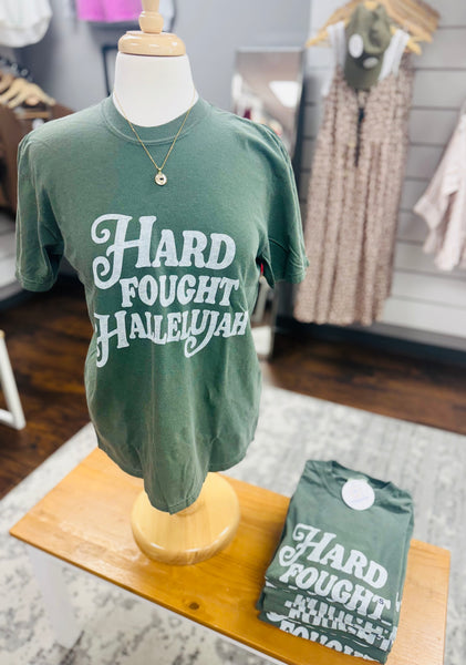 Comfort Colors Hard Fought Hallelujah