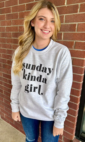 Sunday Kinda Girl Lounge Sweatshirt