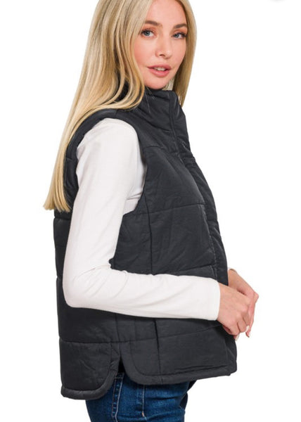 Classic Puffer Vest Black