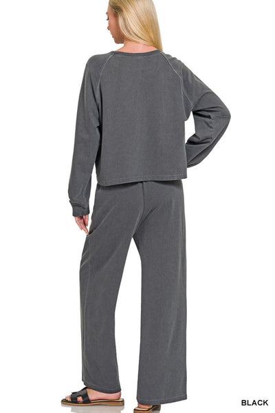 Cotton French Terry 2PC SET Black