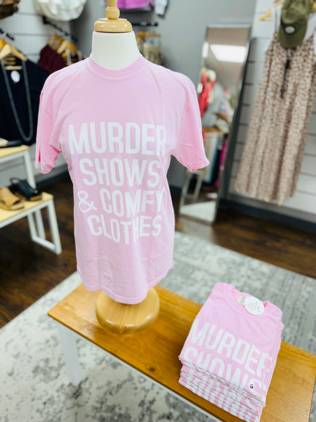 Comfort Colors Murder Shows Tee Blossom